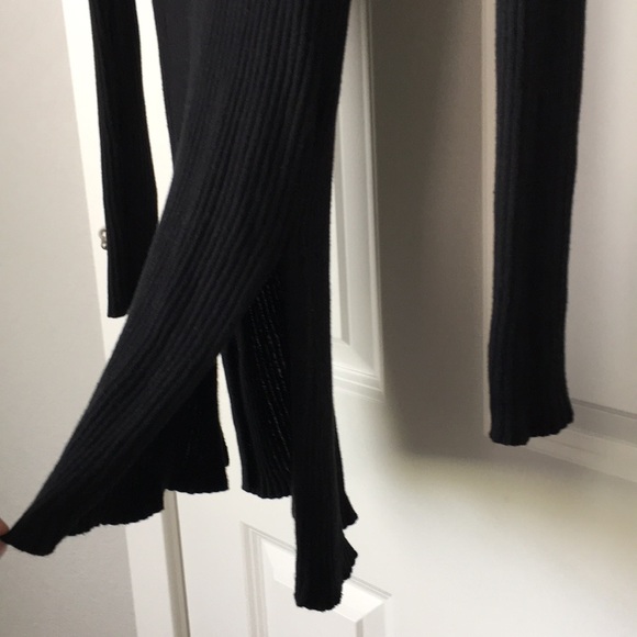 Black L/S Slit Side Sweater - Picture 4 of 5